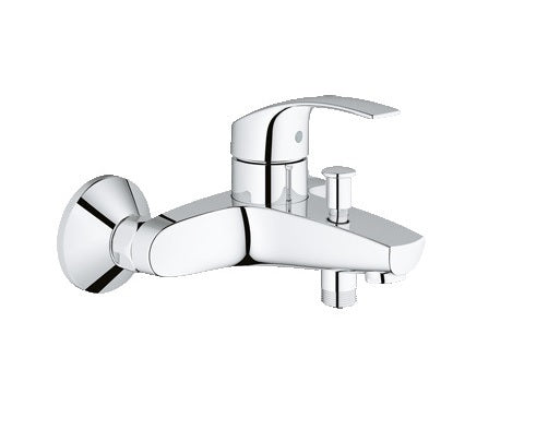 Стенен смесител за вана/душ Grohe Eurosmart с едноръкохваткова хромирана конструкция, GROHE SilkMove® и StarLight® за онлайн магазин KERANOVA
