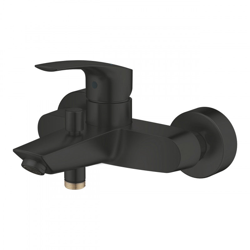 Стенен смесител за вана/душ Grohe Eurosmart Matt Black матово черно, стенен монтаж, метална ръкохватка — онлайн магазин KERANOVA