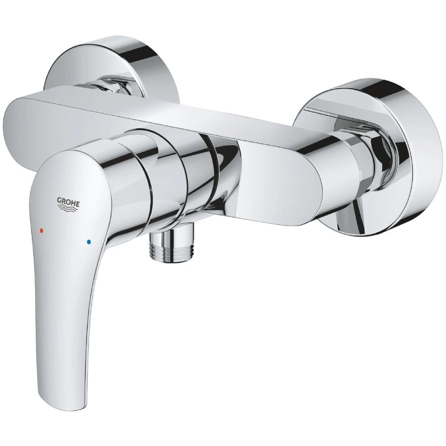 Стенен смесител за душ Eurosmart Grohe 33555003 хром, едноръкохватков, интегриран възвратен клапан — KERANOVA онлайн магазин