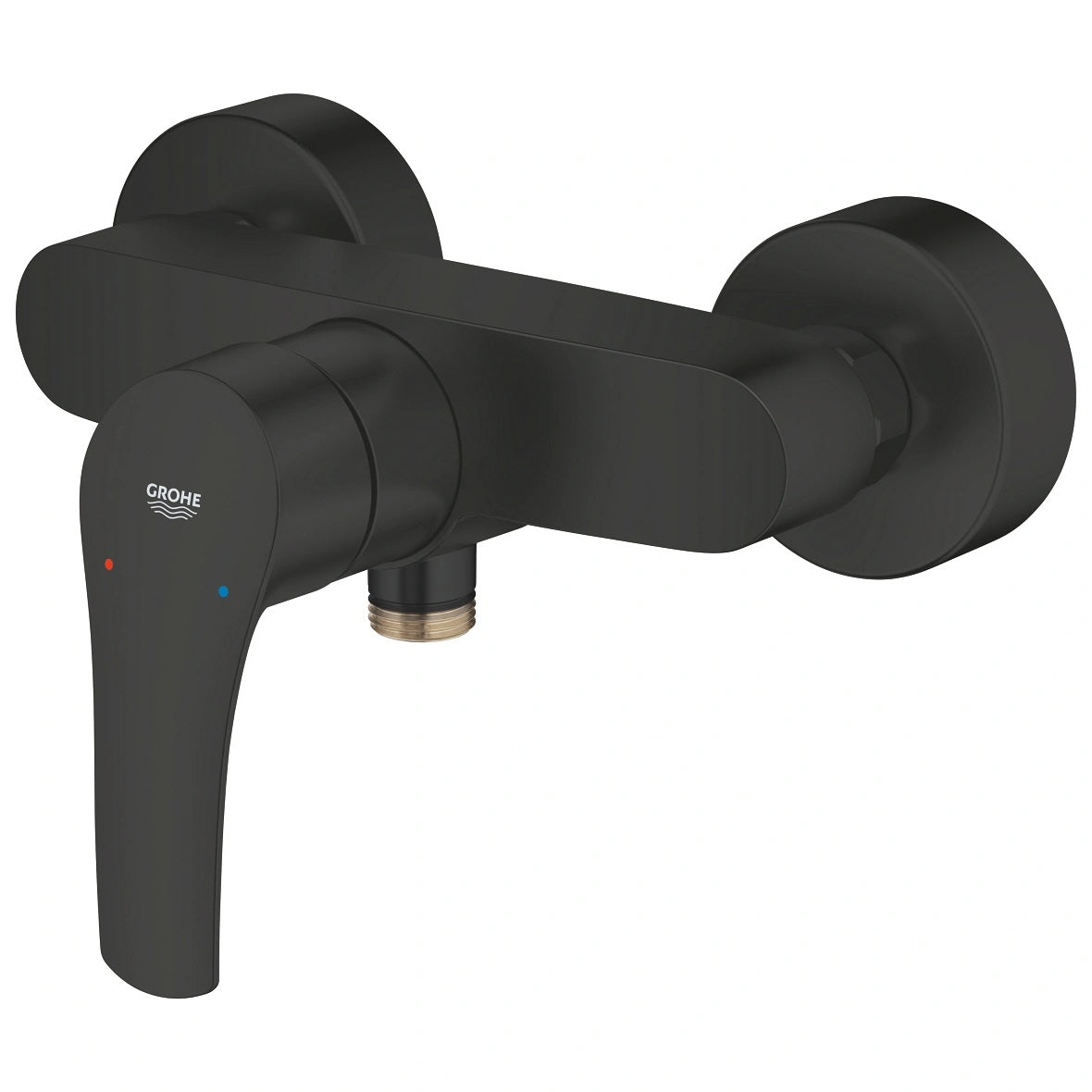 Стенен смесител за душ Eurosmart Matt Black – матово черен Grohe едноръкохватков KERANOVA онлайн магазин