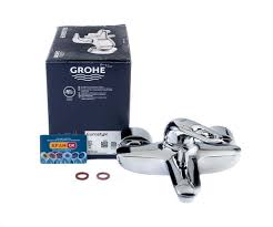 Стенен смесител за вана/душ Eurostyle 2015 хром, едноръкохватков, GROHE SilkMove, монтаж на стена — KERANOVA онлайн магазин