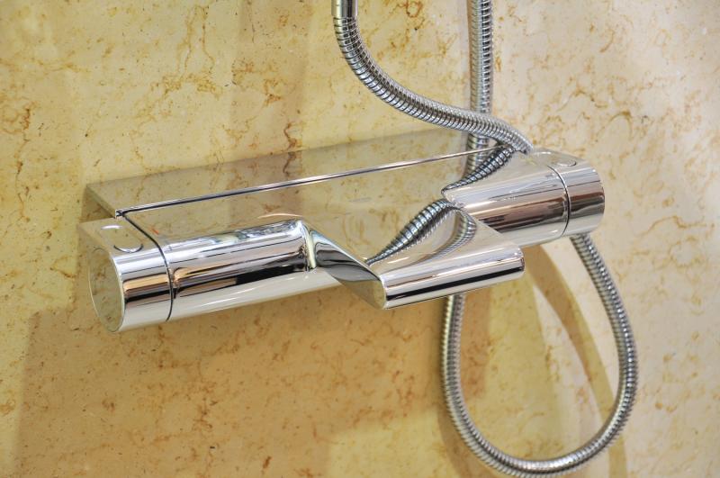 Alt Tag: Термостатичен смесител за вана/душ Grohtherm 2000 хром, стенен монтаж, GROHE CoolTouch и Aqua Paddle – KERANOVA онлайн магазин