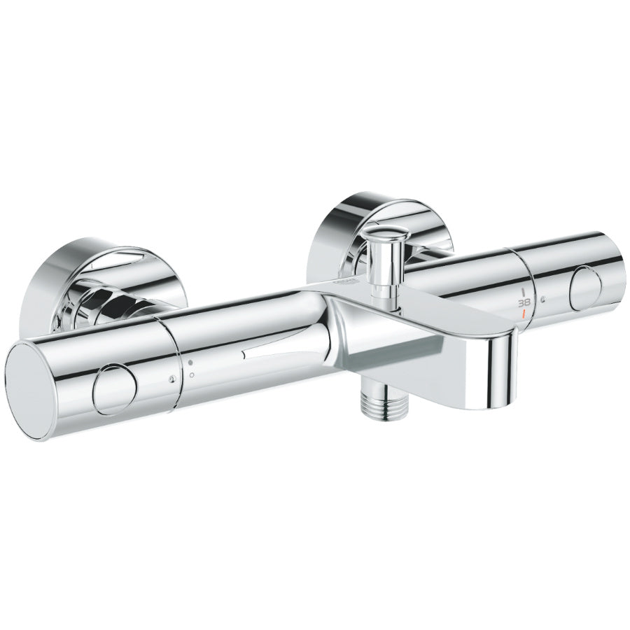 Термостатичен смесител за вана/душ Grohtherm 800 Cosmopolitan хром, стенен монтаж, GROHE TurboStat и SafeStop - KERANOVA онлайн магазин