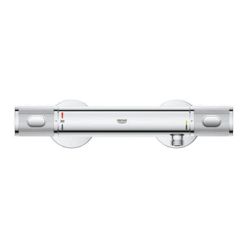 Термостатичен смесител за душ Grohtherm 1000 Performance - хромиран стенен термостат с GROHE CoolTouch и SafeStop, онлайн магазин KERANOVA