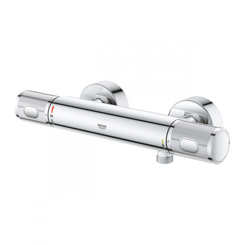 Термостатичен смесител за душ Grohtherm 1000 Performance - хромиран стенен монтаж с GROHE TurboStat и SafeStop, онлайн магазин KERANOVA