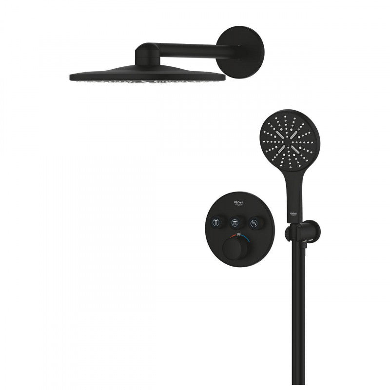 Вграден комплект Grohe GRT SmartControl THM Phantom Black - вграден душ комплект Phantom Black за баня от KERANOVA