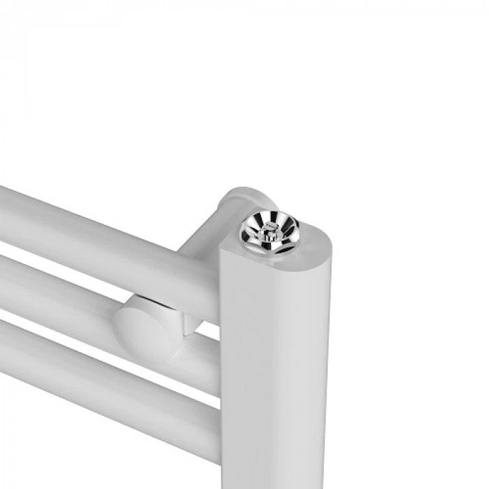 Alt Tag: Cascada Classic 40х80, 40х120, 50х80 и 50х120 см. бял стоманен лъчист радиатор за баня, детайл на кръстачка - KERANOVA