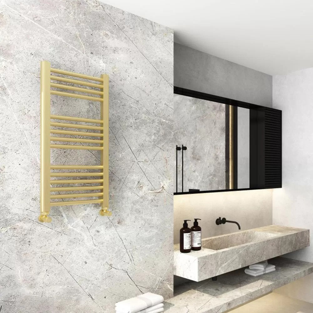 Лира Crystal Corallite Straight SB-Brass 50x80 см. златиста водна лира за баня на стената, онлайн магазин KERANOVA