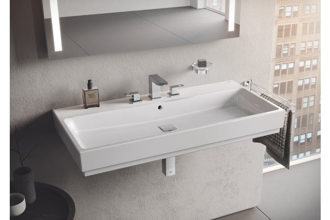 Стенна мивка Cube Ceramic 80 см. - Grohe с Grohe Pureguard антибактериално покритие, за онлайн магазин KERANOVA