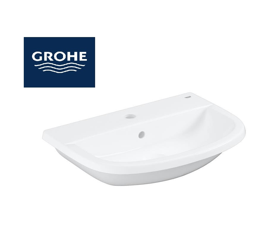Мивка за горно вграждане Bau Ceramic 55 от Grohe, бяла керамична мивка за плот – онлайн магазин за обзавеждане за бани KERANOVA