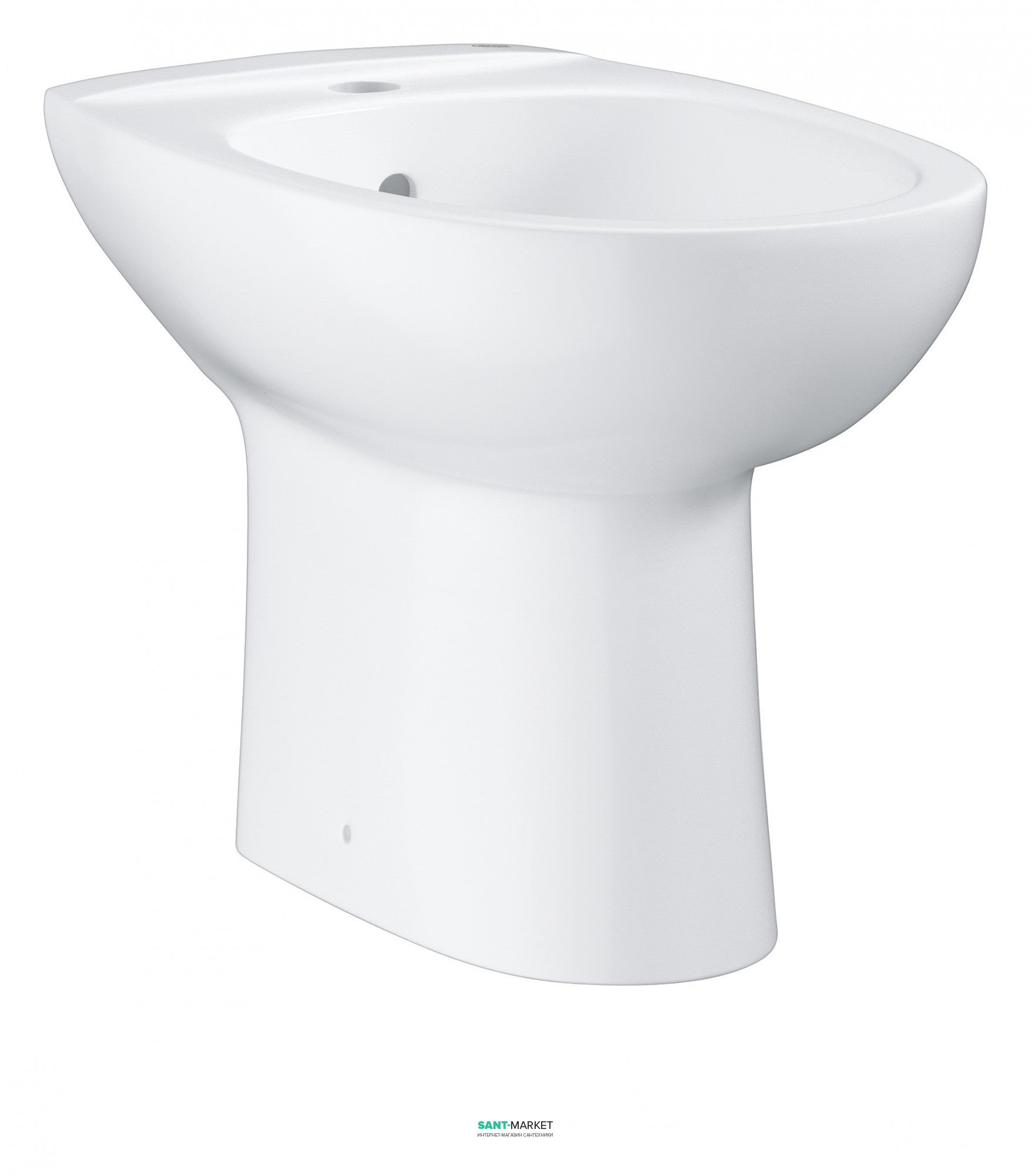 Стоящо биде Bau Ceramic - Grohe за монтаж на пода, бяло керамично биде без смесител и сифон - онлайн магазин KERANOVA
