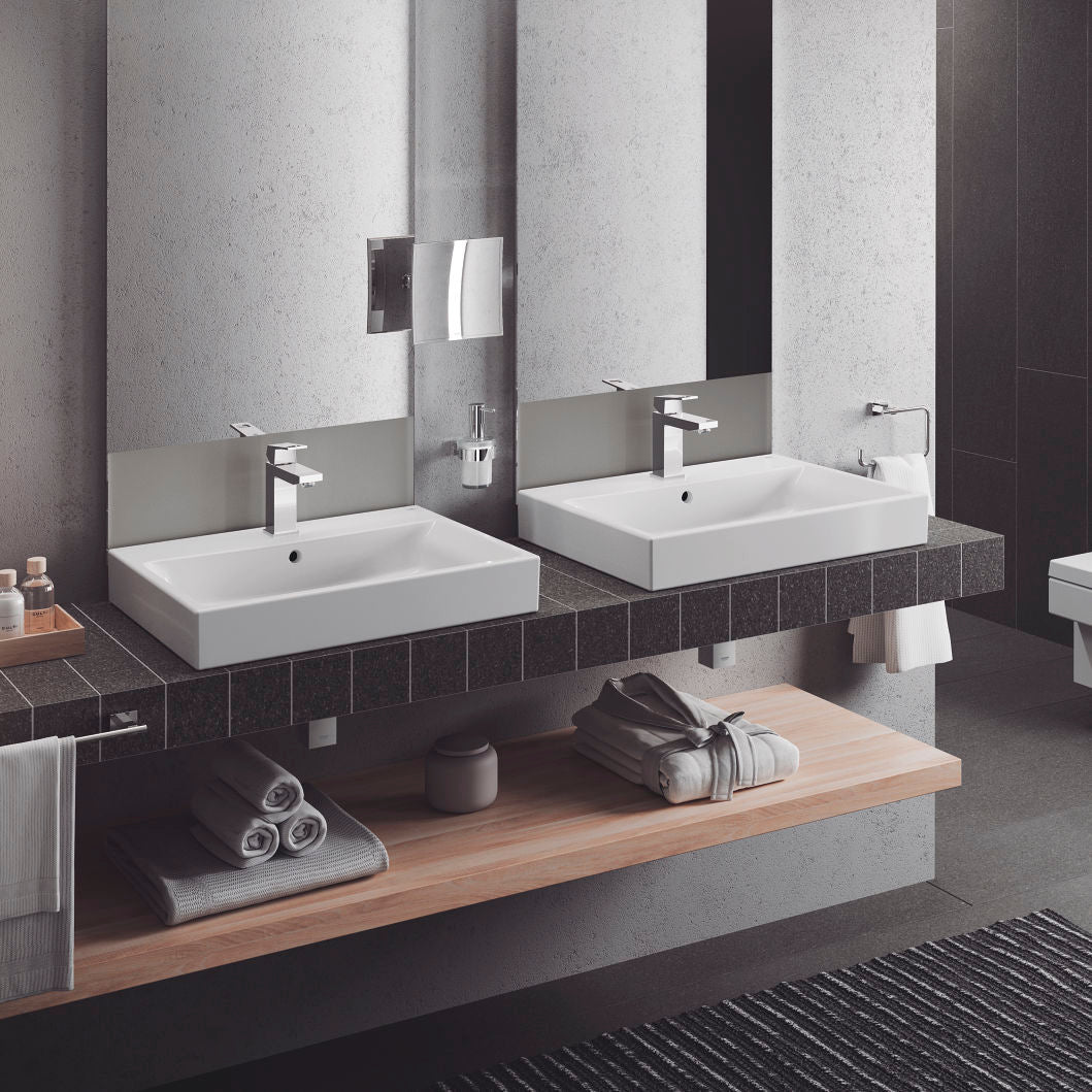 Мивка за плот Cube Ceramic 60 см. - Grohe с Pureguard антибактериално покритие в онлайн магазин за обзавеждане за бани KERANOVA
