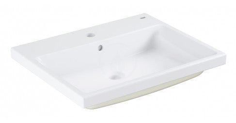Мивка за вграждане Cube Ceramic 60 см. - Grohe в бял порцелан с Pureguard антибактериално покритие, онлайн магазин KERANOVA