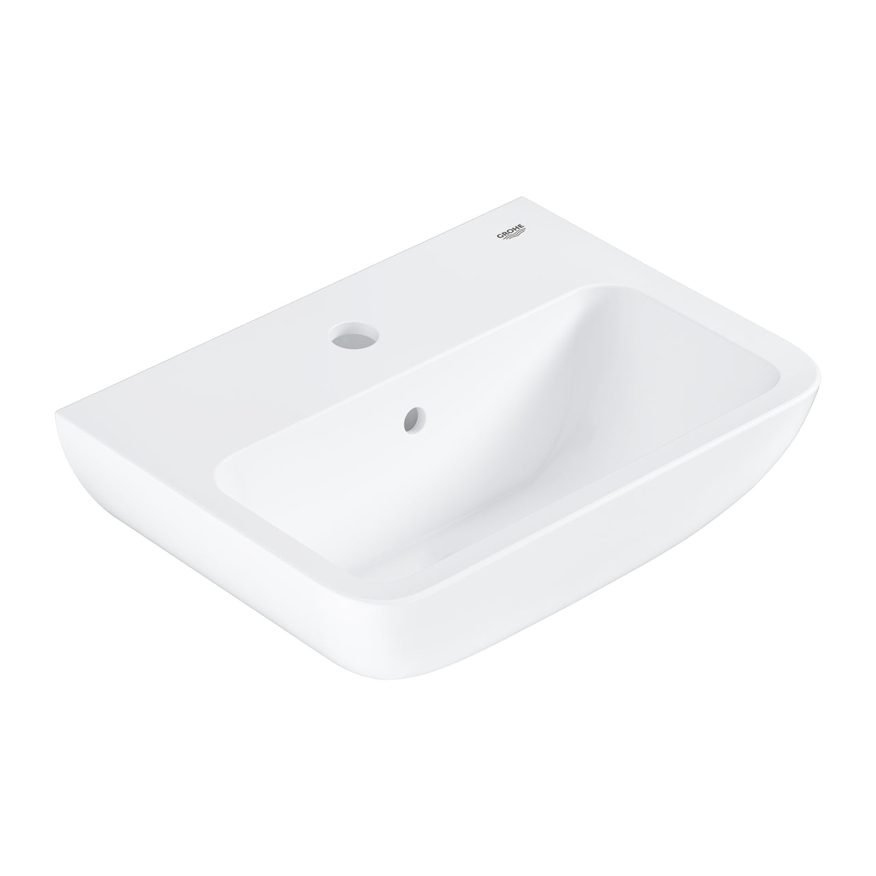 Стенна мивка Grohe BauEdge Ceramic 45х36 см. бяла санитарна керамика за малка баня – онлайн магазин KERANOVA