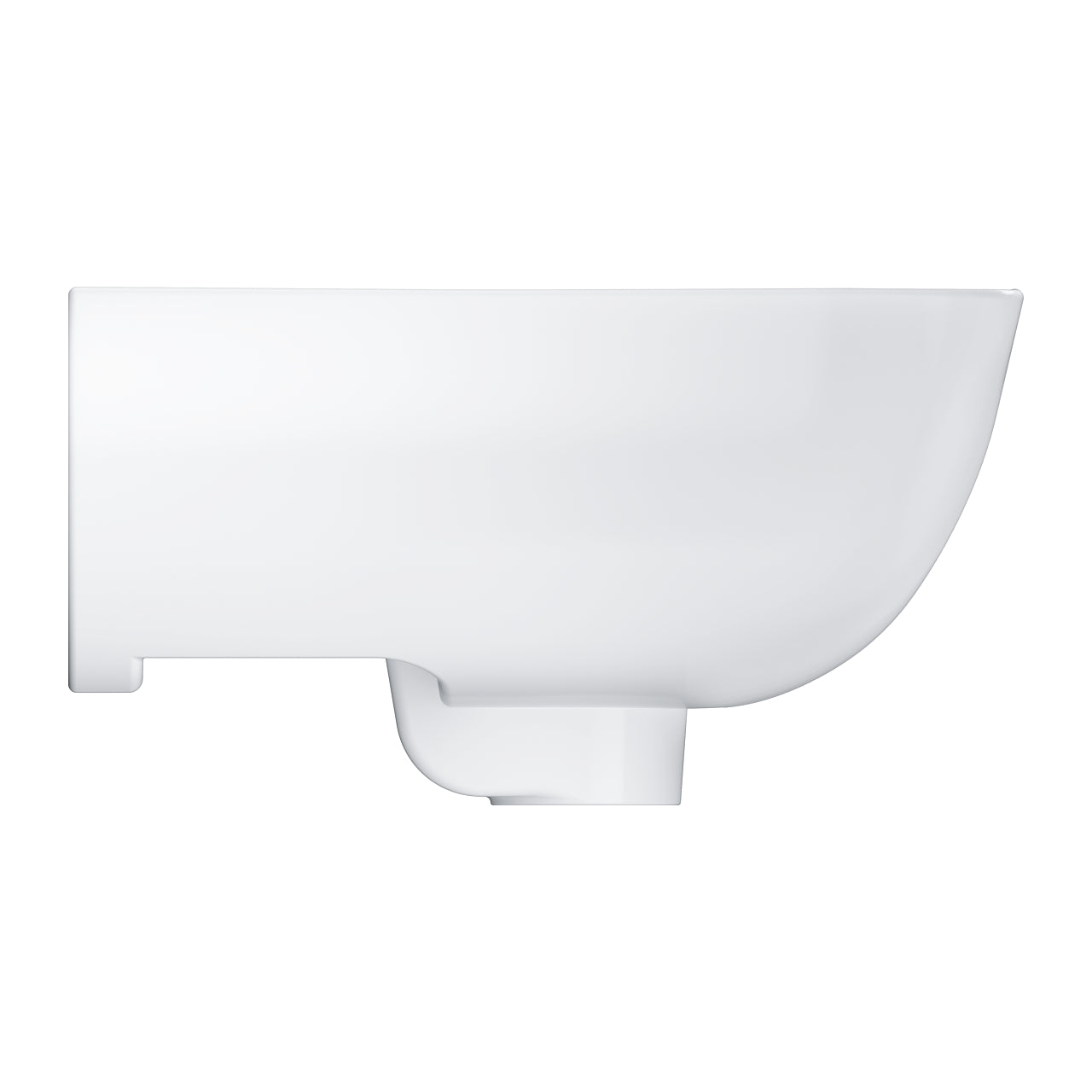 Стенна мивка Grohe BauEdge Ceramic 45х36 см. – компактна бяла санитарна керамика за малка баня, KERANOVA онлайн магазин