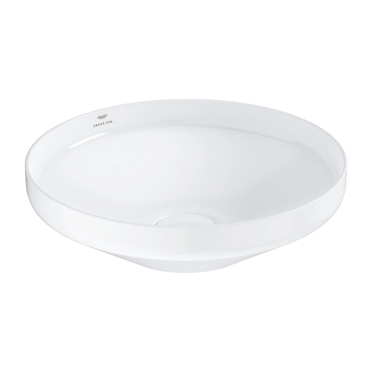 Alt Tag: Мивка за плот Grohe Airio Ф45 см. бяла кръгла умивалник Ø45 см, ултратънък дизайн, GROHE PureGuard, за онлайн магазин за обзавеждане KERANOVA