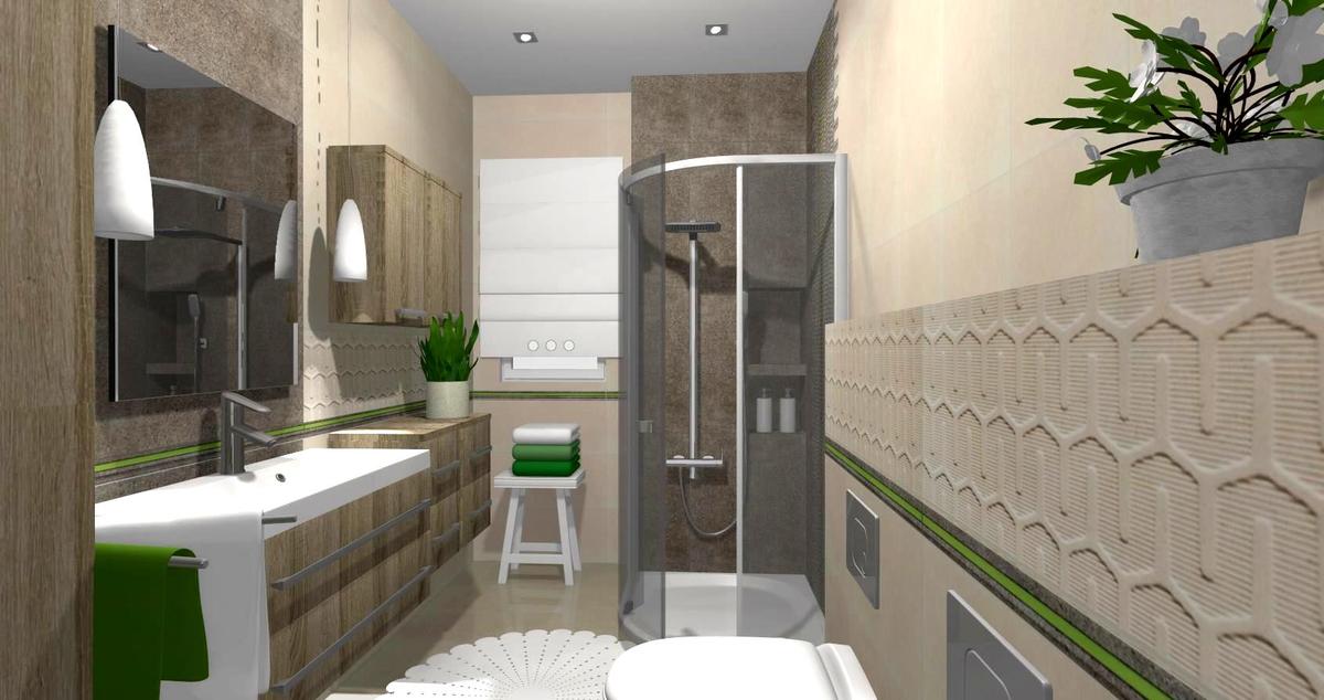 Баня Lemon Stone 29.8x74.8 - модерен дизайн за онлайн магазин KERANOVA, плочки лимонов камък, естествени тонове и текстури