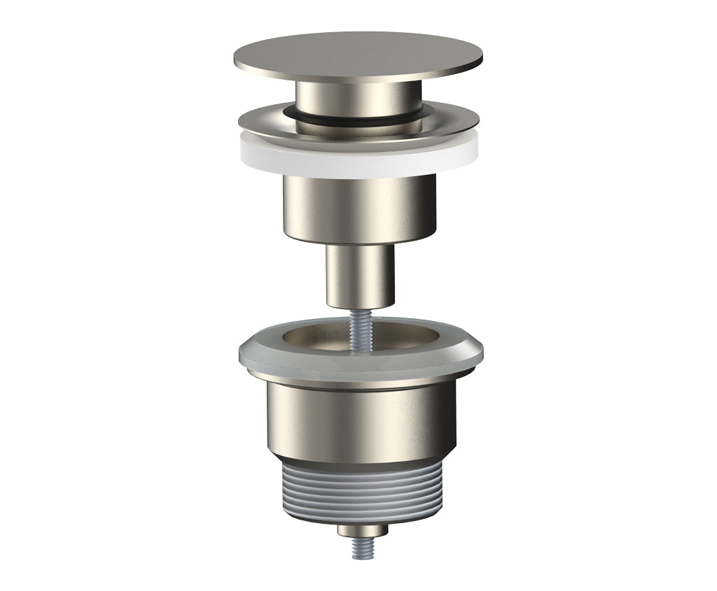 Стенен смесител за мивка Alpha Two Satin Nickel - Aquagrif от сатен никел, без изпразнител, онлайн магазин за обзавеждане за бани KERANOVA