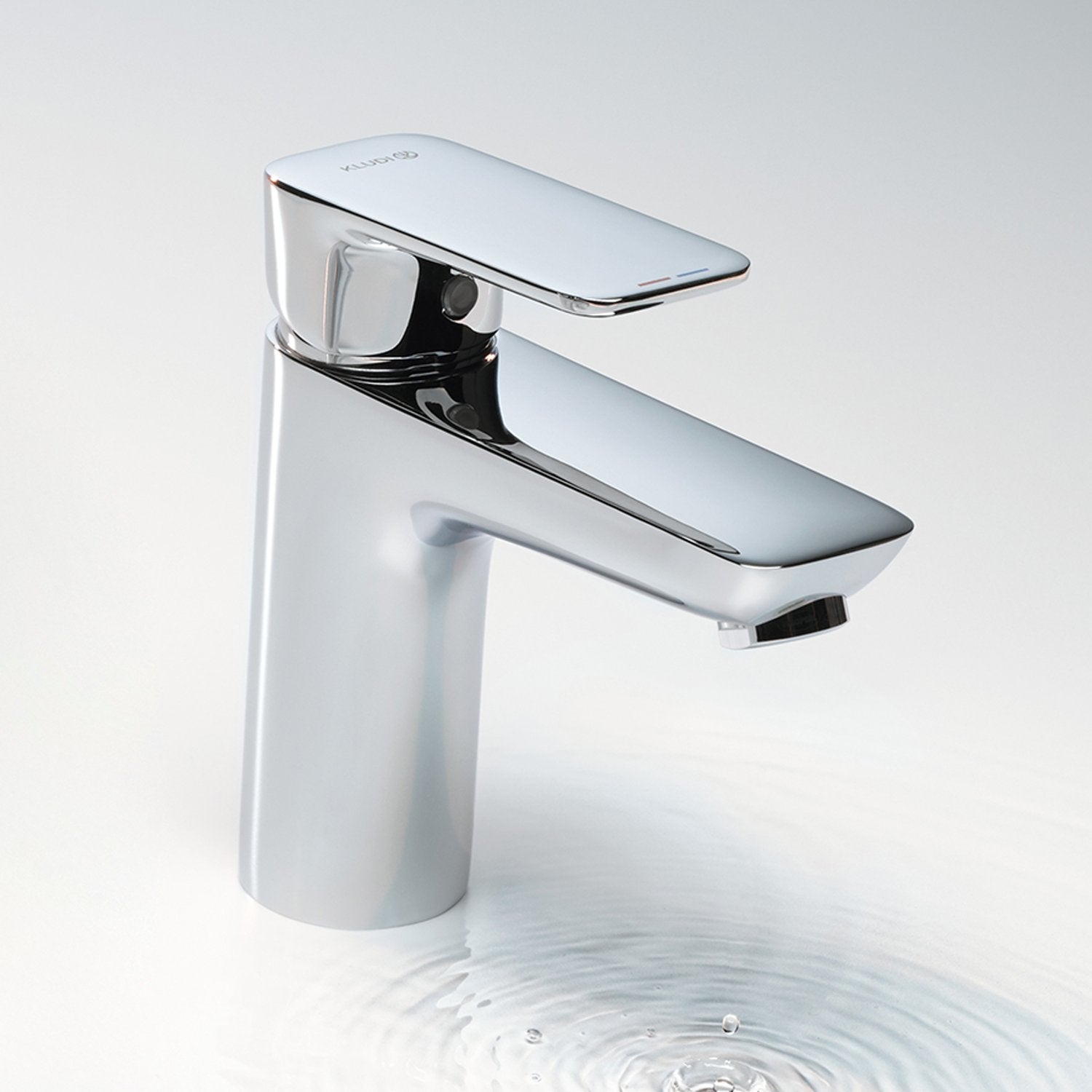 Смесител за мивка Kludi Pure&Style Chrome хром, масивна ръкохватка, височина 100 мм, керамичен механизъм – KERANOVA онлайн магазин