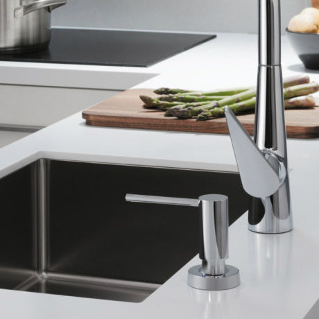 Дозатор за сапун A41 HansGrohe хром 500 мл за кухня и баня, монтаж в плот до 55 мм - онлайн магазин KERANOVA