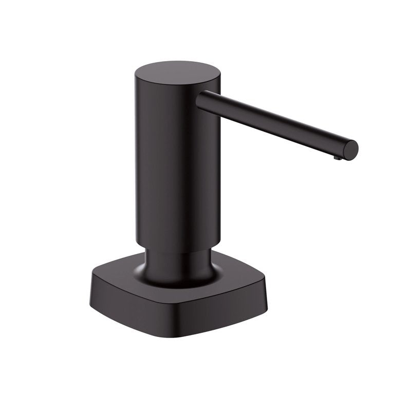 Дозатор за сапун A41 Matt Black HansGrohe - черен мат, капацитет 500 мл, монтаж на плот, онлайн магазин KERANOVA