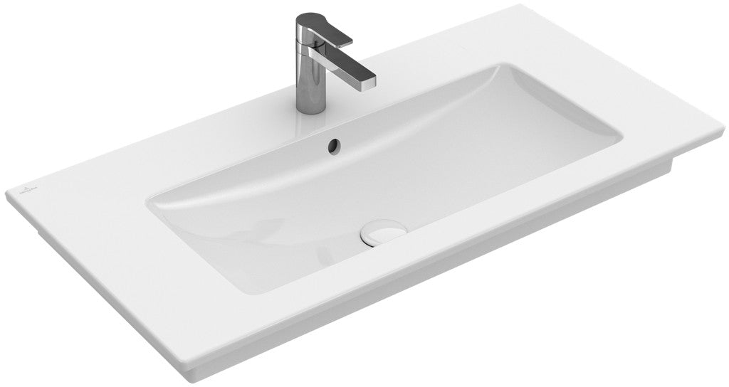 Alt Tag: Мебелна мивка Venticello 80x50 - Villeroy & Boch в бял санитарен порцелан с CeramicPlus, отвор за смесител и преливник за KERANOVA онлайн магазин