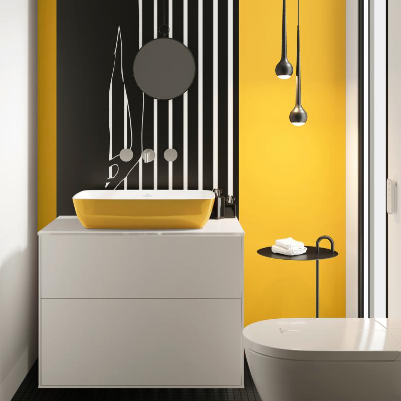 Купа Artis 58х38,5 см. - Villeroy & Boch жълта дизайнерска мивка върху плот, Ceramic Plus, KERANOVA онлайн магазин