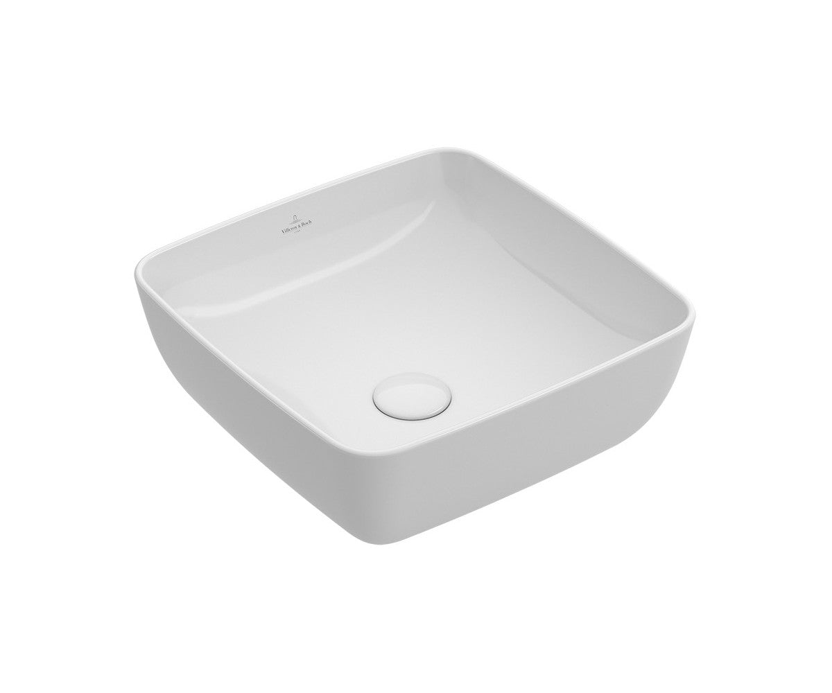 Купа Artis 41х41 см. - Villeroy & Boch бяла дизайнерска мивка върху плот с Ceramic Plus, онлайн магазин KERANOVA
