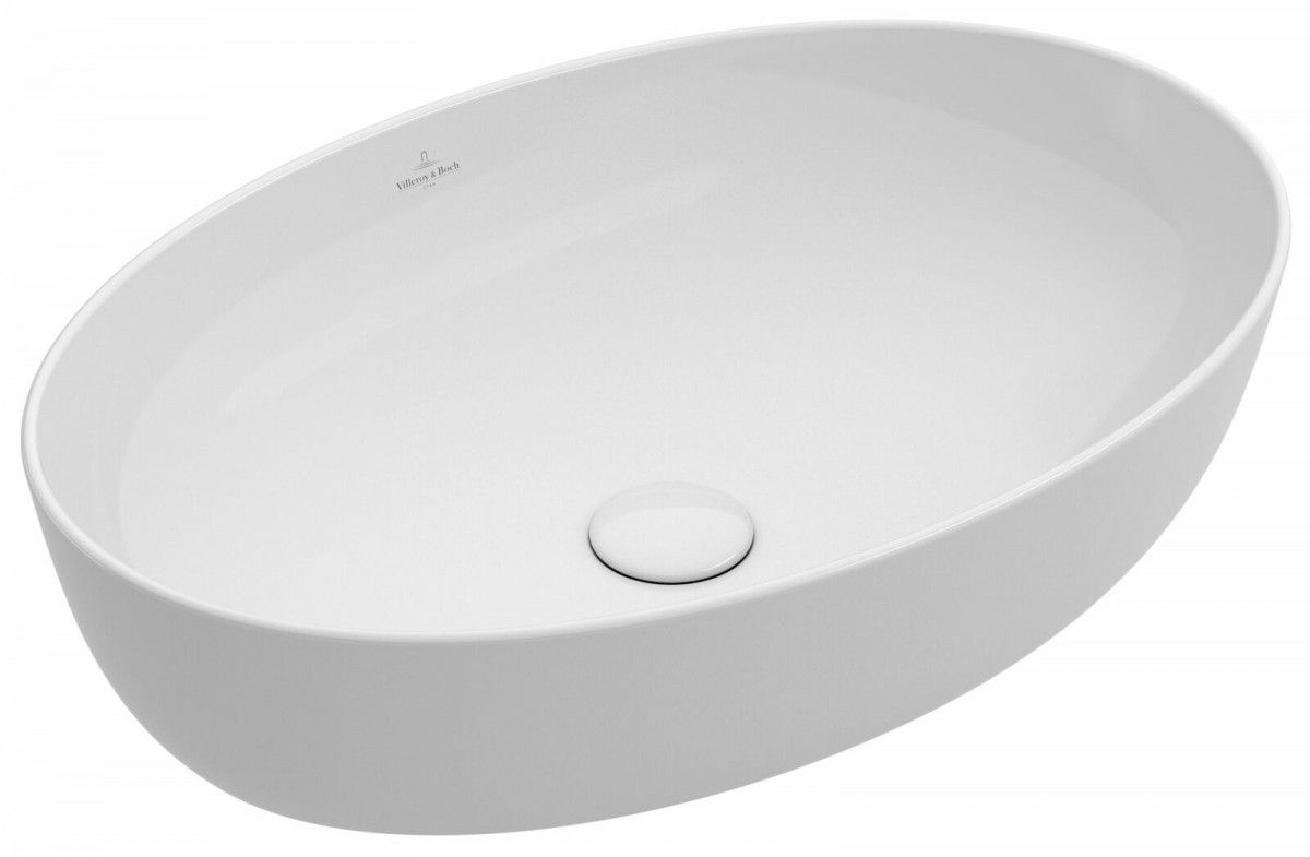 Alt Tag: Купа Artis 61х41 см. - Villeroy & Boch дизайнерска бяла керамична мивка за монтаж върху плот, Ceramic Plus, магазин KERANOVA