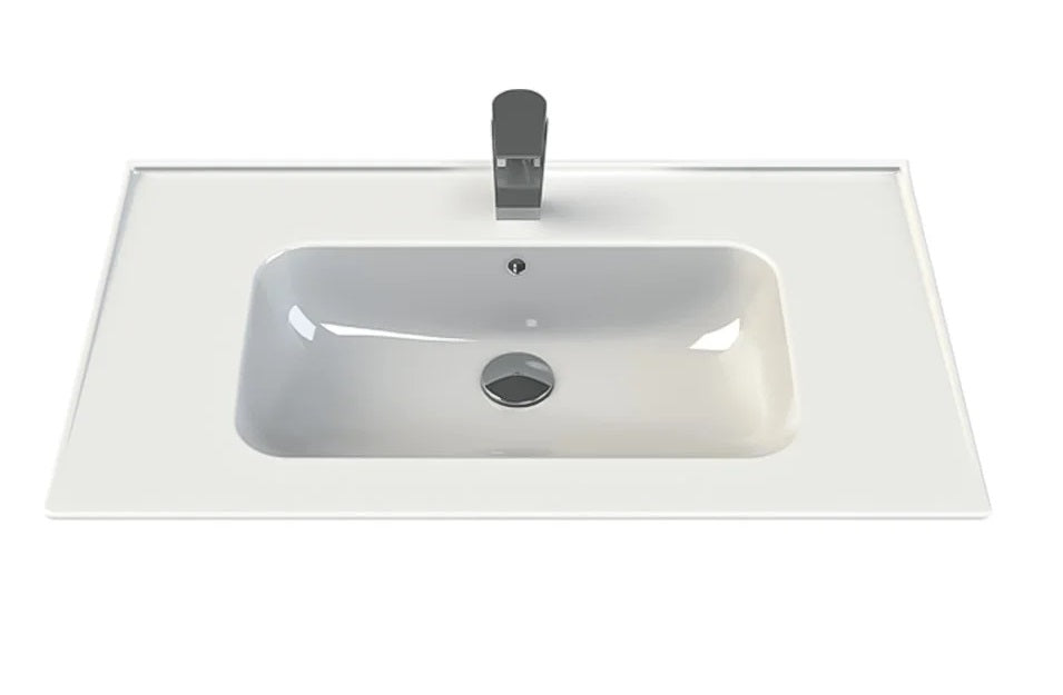 Мебелна мивка Blue 70х47 см. от порцелан с отвор за батерия, онлайн магазин за обзавеждане за бани KERANOVA, Произход: Турция