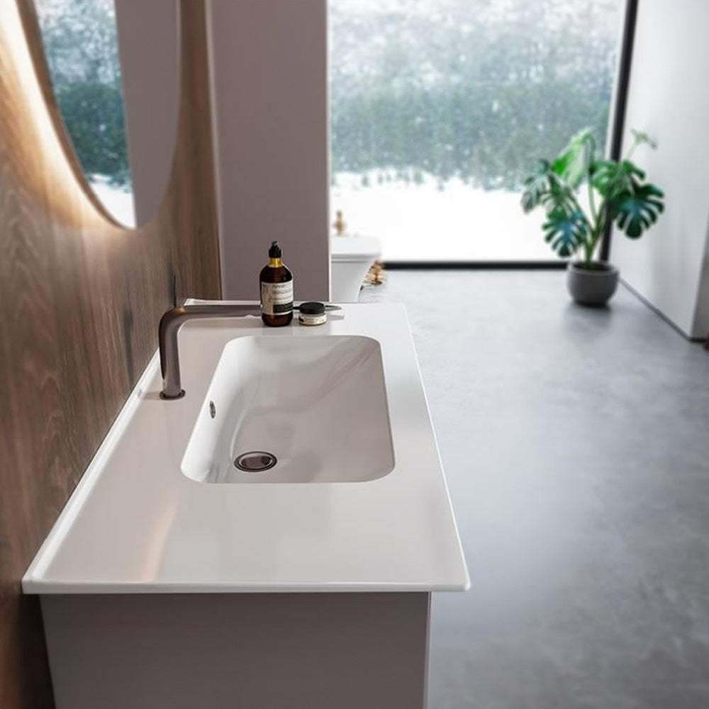 Мебелна мивка Blue 70х47 см. от KERANOVA - бяла мебелна мивка с отвор за смесител, модел Blue 4220070х47 см., произход Турция