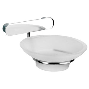 4301 сапунерка стъклена от стъкло и хром за баня | онлайн магазин обзавеждане KERANOVA