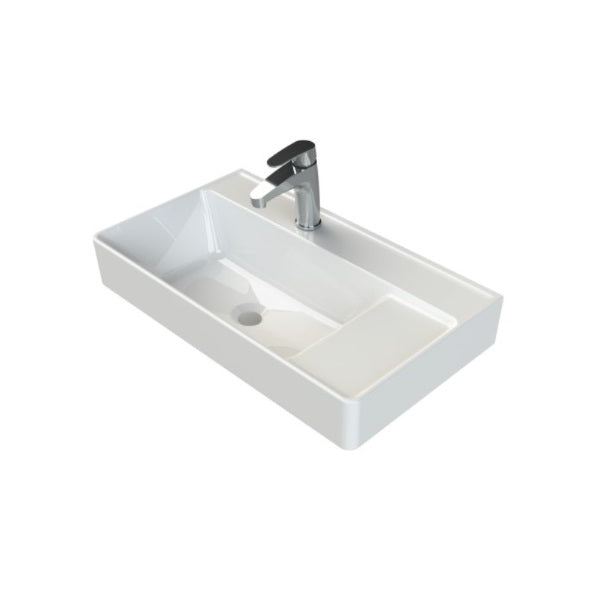 Мивка Sharp 65х38 см. бяла мебелна мивка за монтаж върху мебел или стена, модел Sharp 4630065х38, магазин KERANOVA