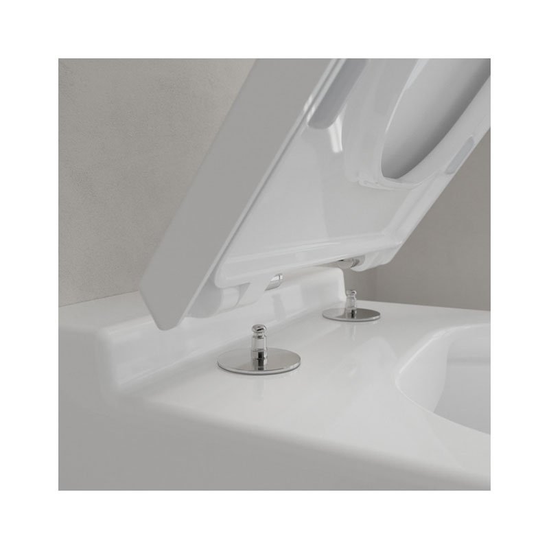 Rimless конзолна тоалетна Finion Direct Flush - Villeroy&Boch със плавно падащ капак и бърз демонтаж, онлайн магазин KERANOVA