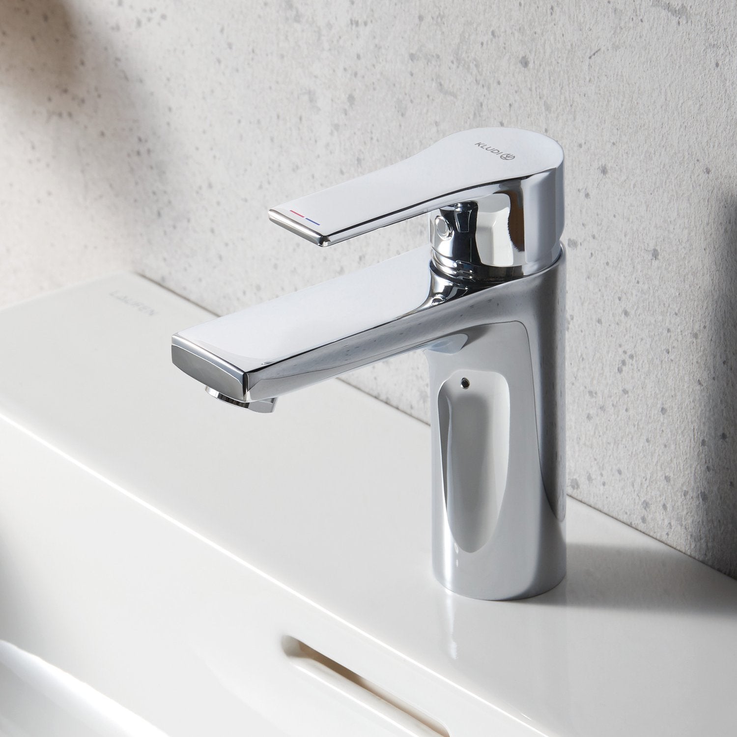 Смесител за мивка Kludi Zenta Chrome хром, височина 100 мм, аератор регулируем, керамичен механизъм — онлайн магазин KERANOVA