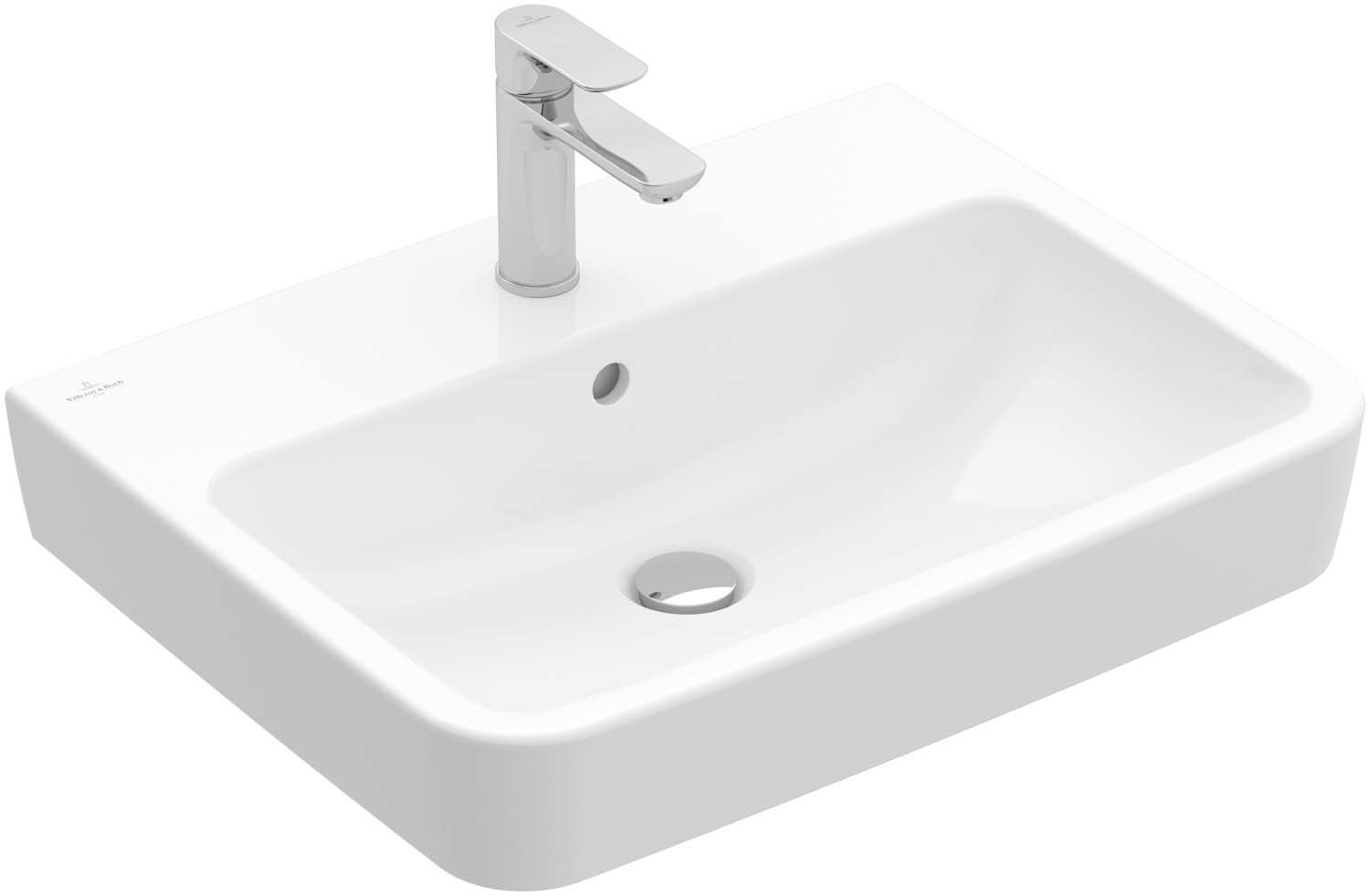 Мивка O.Novo 60x46 - Villeroy & Boch бял гланц за плот, свободен монтаж, размер 60x46 см, полирана долна част, KERANOVA онлайн магазин