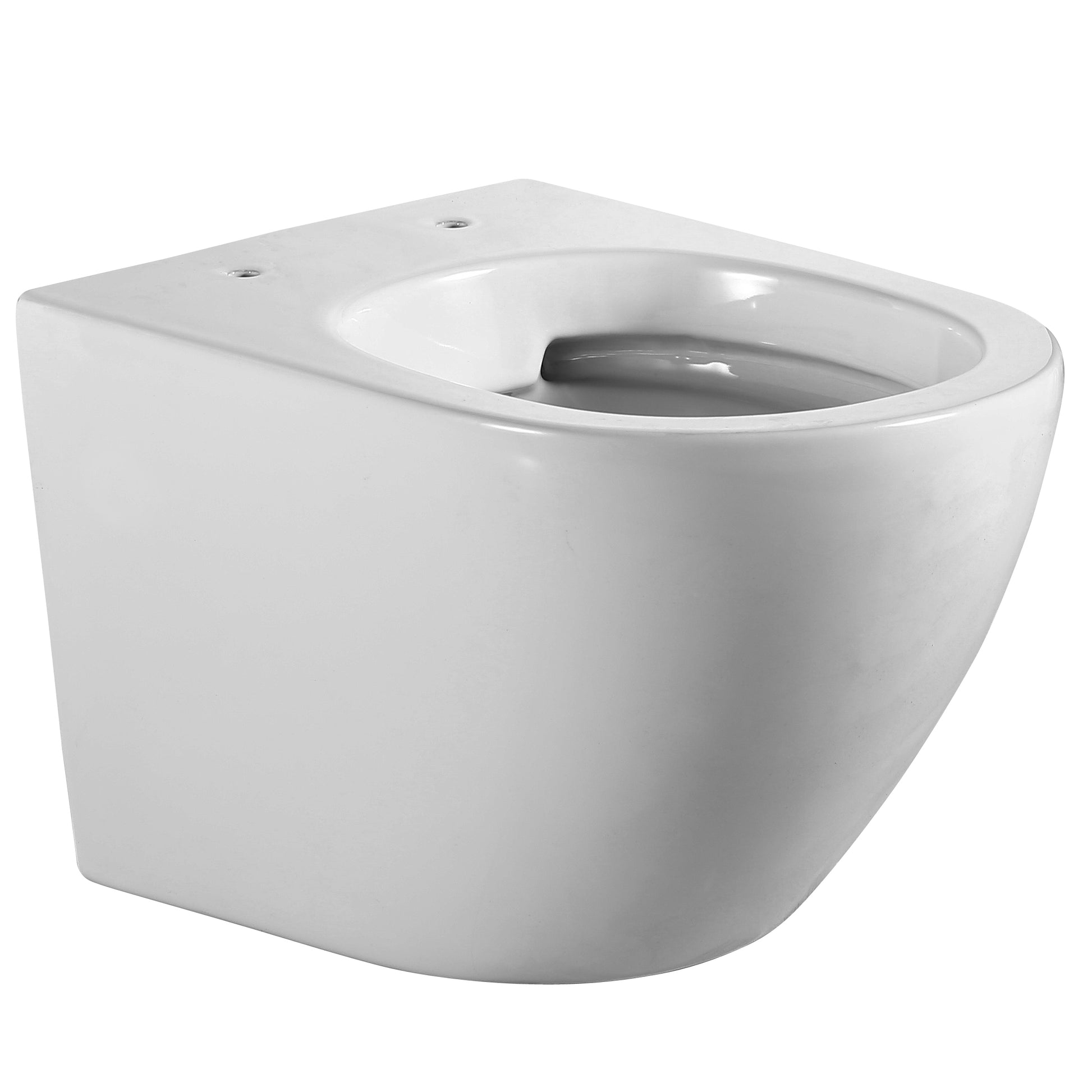 Конзолна тоалетна Magenta Plus Rimless 53,5 см. - Becrisa бяла гланц конзолна тоалетна с Rimless и ултратънка седалка