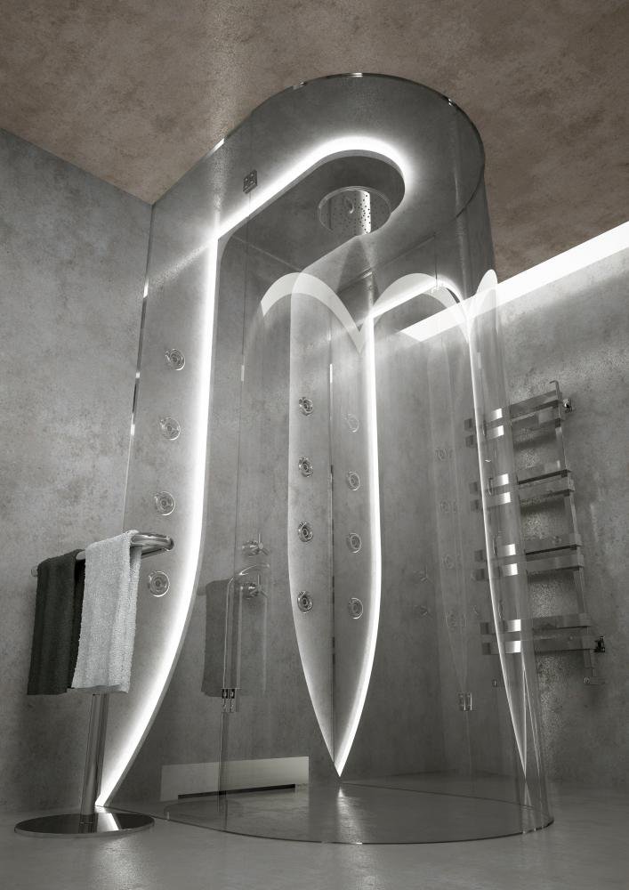 Стенен сифон за баня 30, 40 и 60 см. вграден в стена от неръждаема стомана, лазерно нарязан преден панел, модерна баня KERANOVA