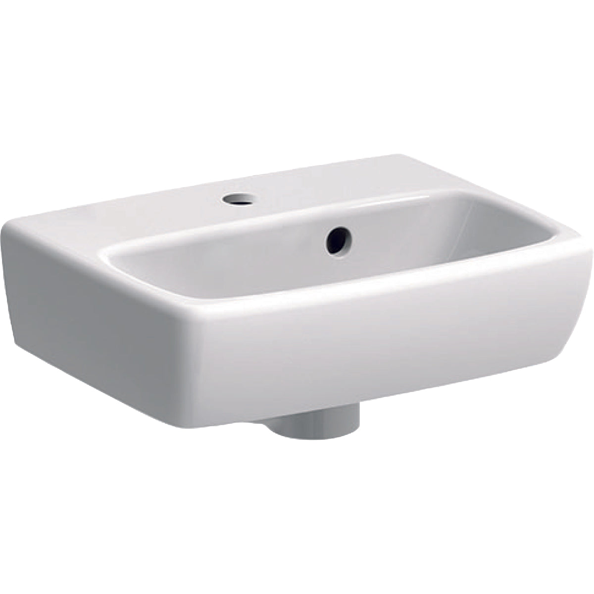 Мивка Selnova Square 36х28 см. - Geberit порцеланова мивка за баня 36x28x14.5 см, онлайн магазин за обзавеждане за бани KERANOVA