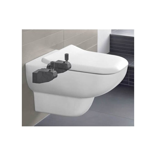 Rimless конзолна тоалетна Joyce Direct Flush квадратна - Villeroy&Boch бяла овална висяща чиния Joyce 5607R001 за KERANOVA онлайн магазин