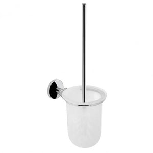 5701-10 WC четка за тоалетна стенна от хром и матово стъкло, стенен държач за баня KERANOVA