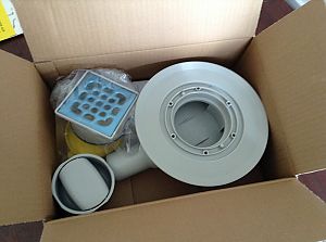 Подов сифон Advantix 583 217 в комплект с фланец, решетка неръждаема стомана, клапа и воден затвор – онлайн магазин KERANOVA