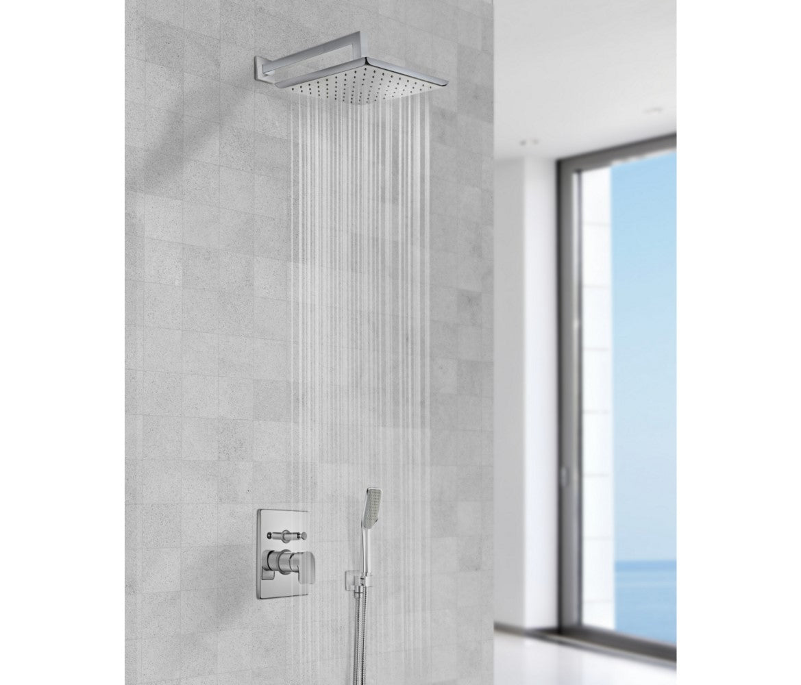 Formentera Teka душ система за вграждане - комплект с глава 28x28 см, рамо 40 см, слушалка и смесител от KERANOVA