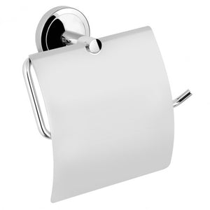 6403 WC хартия държач с капак инокс за баня, иноксов метален държач с капак - онлайн магазин KERANOVA