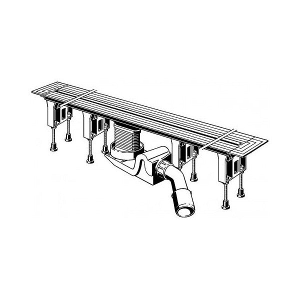 Viega Advantix Vario 30-120 см. линеен сифон за баня регулируем, за монтаж с обмазна хидроизолация - KERANOVA онлайн магазин