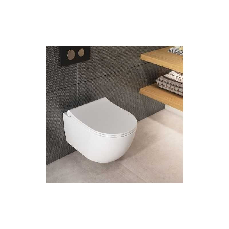 Rimless конзолна тоалетна Quarter Bath Deep - 49 см.