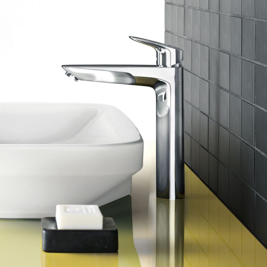 Hansgrohe Logis 190 за мивка - висок хромиран смесител за мивка с проекция 166 мм, pop-up витло, онлайн магазин за бани KERANOVA