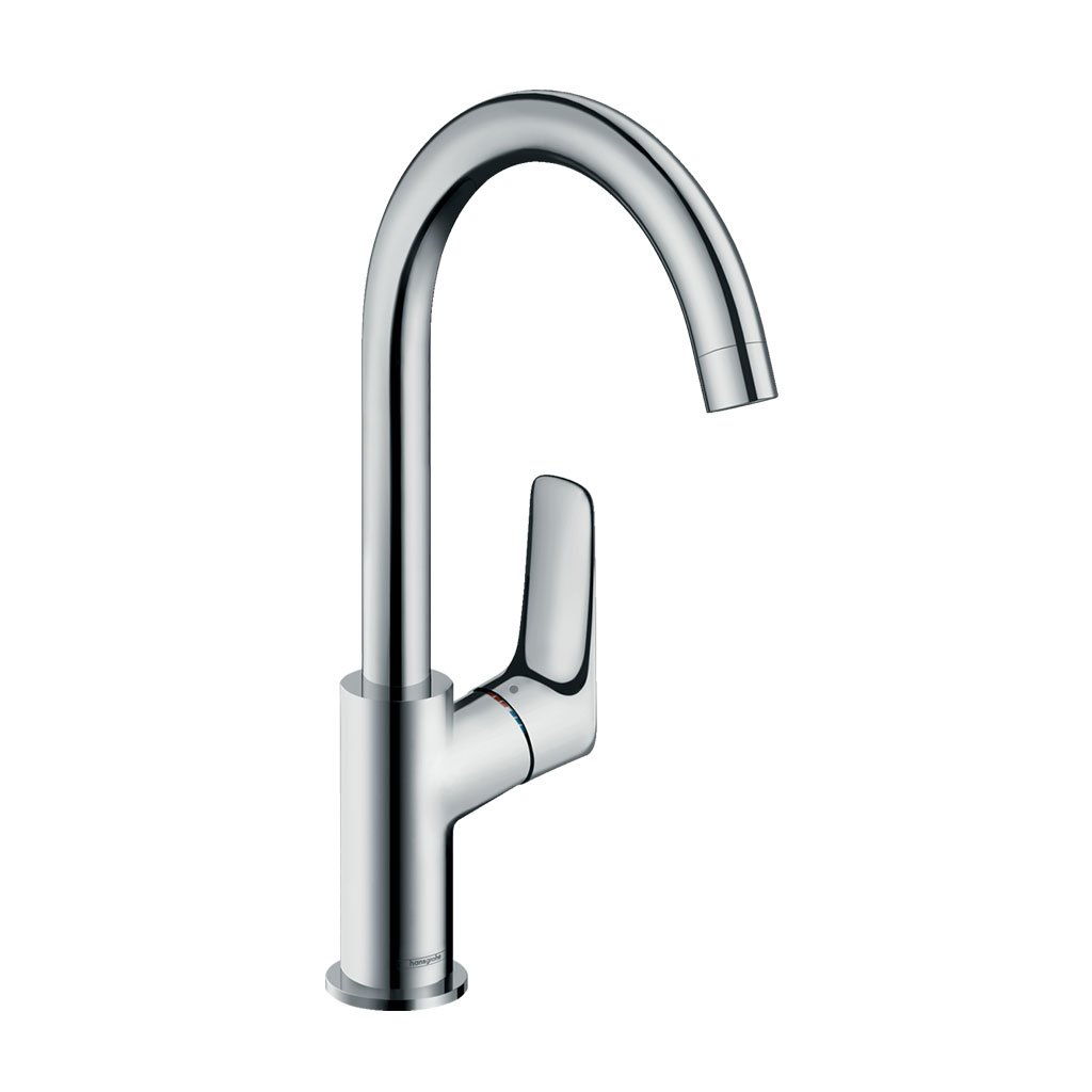 Hansgrohe Logis 210 за мивка висок хром смесител с гъвкав дизайн, ComfortZone 210, проекция 154 мм, KERANOVA онлайн магазин
