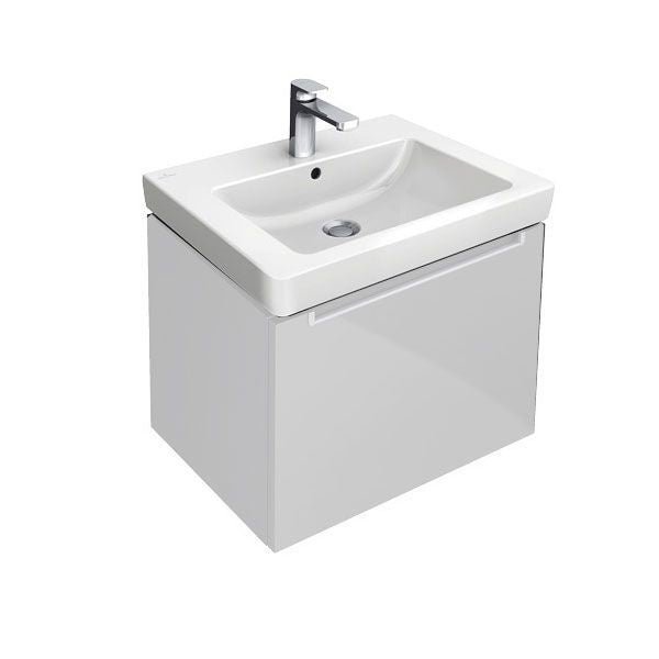 Мебелна мивка Subway 2.0 60x47 - Villeroy & Boch бяла с 1 отвор за смесител, полувграждане, KERANOVA онлайн магазин