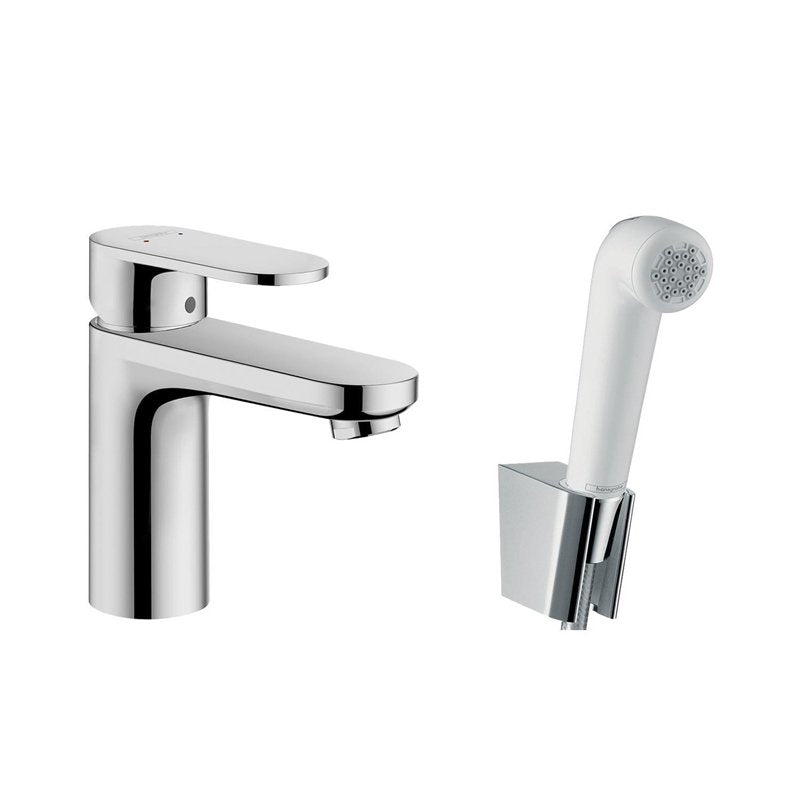 Hansgrohe Vernis Blend за мивка с хигиенен душ – хром смесител 108 мм проекция, душ слушалка 160 см, KERANOVA онлайн магазин